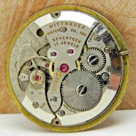 11wsg2 Wittnauer Vintage 17 Jewel Mens Wrist Watch Movement With Dial And Hands