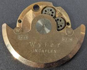Wh26 Wyler Automatic Watch Rotor And Winding Assembly - Oscillating Weight Used