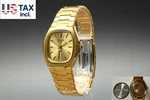 Rare Mint Bulova Gerald Genta Day Date Auto Gold Hexagon Men's Watch Japan. Fixed Price $699.99.