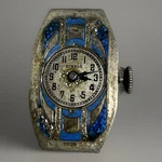 Ultra-rare Benrus Blue Enamel Art Deco Estate Watch. Fixed Price $140.00.