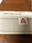 Nos Bulova Accutron Minute Wheel Assembly- Model 218 Part # 580. Fixed Price $6.95.