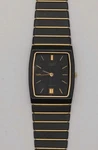 Seiko Lassale Tank All 25MM Black Dial Date Gold 7759-5039 New Battery. Fixed Price $175.00.