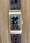Vintage 18K Gold Men Longines Mechanical Tank Deco Watch 19.5X37MM 25.17. Fixed Price $2200.00.