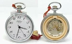 Perseo Ferrovie Mechanical Montre Caliber Eta 2801-2 Clock Pocket Watch. Fixed Price $232.47.