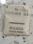 Longines Cal 19AD 19ASD Parts Steem Swiss Nos. Fixed Price $44.90.
