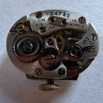 Vintage Lady Elgin Cal 619 Watch Movement Jewels Running Dial Hands Stem. Fixed Price $55.00.