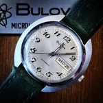Vintage 1970S Bulova Jet Star Automatic Day-date Fully Serviced Swiss Made. Fixed Price $299.99.