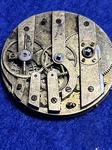 Vintage Swiss Pocket Watch Thin Movement Bridged Jeweled 32MM Key Wind Set. Fixed Price $65.00.