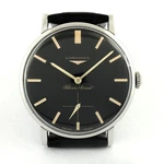 Longines Silver Arrow 8903 Steel Manual Wind Swiss Gents Watch Lovely Black Dial. Fixed Price $450.00.