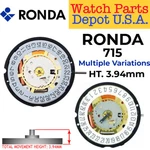 Genuine Ronda 715 Watch Movement Swiss Parts, 3 Hands (multiple Variations). Fixed Price $27.95.