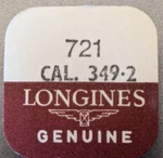 New Genuine Longines Cal. 349.2 Balance Complete Part #721 - Sealed Blister Pack. Fixed Price $47.99.