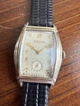 Vintage Gruen 10KT Gf 411-C Cushion/curvex Style Mechanical Tank Works. Fixed Price $137.75.