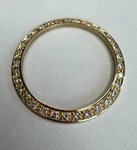 36MM 18K Yg Diamond Bezel Aprox. 1.25CT. T.w. Fits Rolex Datejust And President. Fixed Price $1395.00.