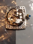 Cartier Cal 2512 Beautiful Dial With Diamonds And Rubi Mens 17J W.movement Manua. Fixed Price $1512.00.