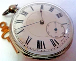Antique Victorian Swiss Lever 1890 Solid Fine Silver Pocket Watch With Key. Fixed Price $161.46.