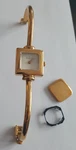 Gucci Ladies Gold Plated Bangle Wristwatch. Fixed Price $141.27.