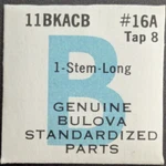 Nos New Genuine Bulova Cal. 11BKACB # 16A Long Winding Stem - Tap 8 Watch Part. Fixed Price $12.49.