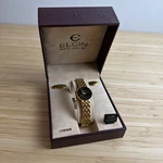 Elgin Ladies Quartz Wrist Watch Gold-tone Band Nib EL032-007. Fixed Price $39.99.