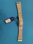 Seiko Watch Band Two Tone 19MM Full Length For 7T32-7C60- Nos. Fixed Price $39.99.