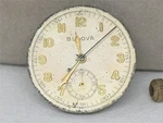 Rare Mens Bulova 10AH Chronograph Wrist Watch Movement / Dial Stem Crown. Fixed Price $495.00.