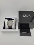 $695 Msrp Movado Men's Bold Gray Dial Stainless Steel Watch - 3600599 New. Fixed Price $259.99.