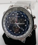 Citizen AT0368-82L Eco-drive Men's Blue Dial Mesh Band Chronograph Sports Watch. Fixed Price $280.00.