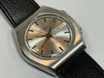 Swiss Emperor Automatic Alarm Watch 25 Jewels Day Date Steel Vintage As 5008. Fixed Price $299.00.