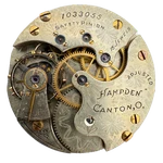 Antique 6S 1897 Hampden Multicolor Mechanical Hunter Pocket Watch Movement Usa. Fixed Price $124.30.