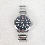 Victorinox Watch 24178 Black Dial Men's Stainless Steel Swiss Made W/extra Links. Fixed Price $407.92.