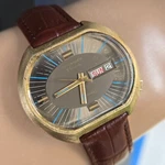 Vintage Longines Wittnauer Geneve Men's Watch Day/date D11KAS-2 17JEWELS 1960S. Fixed Price $199.00.