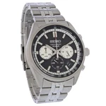 Seiko Essentials Black Dial Men's Stainless Chronograph Quartz Watch SSB429. Fixed Price $125.00.
