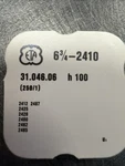 Eta 2410 Part #250 Hour Wheel 2412 2425 2428 2480 2482 2485 2487 Ht. 1.00. Fixed Price $7.95.