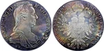 (1780)-SF Austria Thaler Restrike Toned Pcgs PR64+ Gold Shield Coingiants. Fixed Price $219.99.