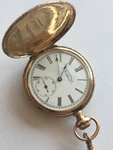 Vintage 1890'S American Waltham Watch Co. Gold Hunter Case Pocket Diamond. Fixed Price $1600.00.