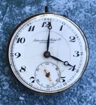 International Watch Co. Schaffhausen(jwc) Pocket Movement For Parts/repair. Fixed Price $150.00.