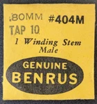 Nos Genuine Benrus Fe - .80MM Tap 10 Male Winding Stem Part# 404M. Fixed Price $13.99.