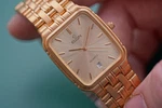 Vintage Elgin Quartz Tank Watch Gold Tone Date Bracelet New Battery Runs. Fixed Price $173.65.