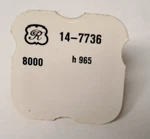 Valjoux Eta 7736 8000 Chronograph Runner Wheel New/sealed For Watch Repair. Fixed Price $85.00.
