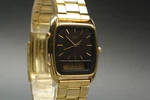 Vintage 1981 Seiko Hybrid H449-506A Ana-digi Gold Quartz Mens Watch From Japan. Fixed Price $159.99.