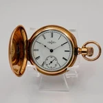 1888 Ladies Elgin Pocket Watch Hunter Case 11J 6S Grade 94 Roman Numerals Usa. Fixed Price $455.00.