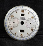 Vintage Angelus Chronodato Triple Calendar Chronograph Watch Dial 217 Part. Fixed Price $599.00.
