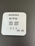 Eta 4000 Electronic Module Circuit 281.002 281.001 2.1 V Authentic Swiss Sealed. Fixed Price $189.00.