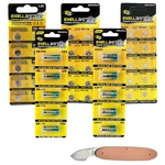 41PC Alkaline Batteries Kit Includes A28PX 23A L736 L621 L936 And Watch Opener. Fixed Price $14.95.