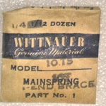 Nos Wittnauer 10TS Mainspring T-end Brace Part Watch. Fixed Price $7.00.