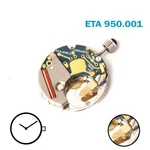 Eta 950.001 Swiss Made Watch Movement- Without Disk- 2HANDS-6 Jewels.. Fixed Price $159.50.