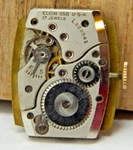 Vintage Elgin 1946 Grade 558 Model 3 17 Jewel 15/0S Watch Movement With Dial. Fixed Price $39.00.