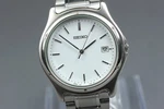 VINTAGE1996 Mint Seiko 7N32-0150 Silver Date White Round 36MM Qz Men's Watch. Fixed Price $123.40.
