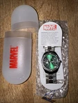 Marvel Comics Fortaleza Hulk Men's Silver-tone Wrist Ewatchfactory. Fixed Price $35.00.