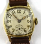 Vintage Hamilton Fancy Dial Cushion 14KGF Case Manual Wind 17J Wrist Watch Lot.e. Fixed Price $249.99.
