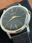 Vintage Lord Nelson 17 Jewels Swiss Made Watch W/ Black Band, Works Perfectly!!. Fixed Price $120.00.